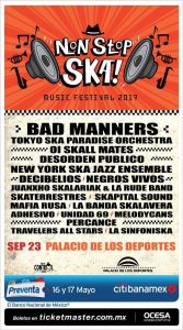 Non Stop Ska 2017 - cartel oficial