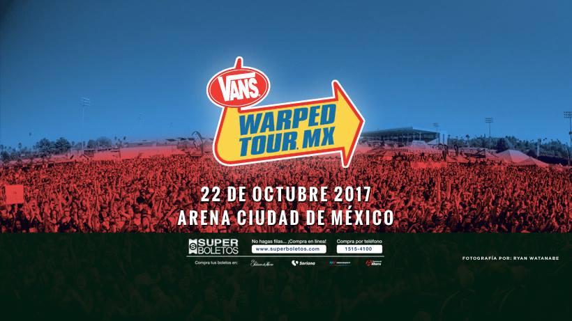 Vans Warped Tour Mexico Noviembre 2017