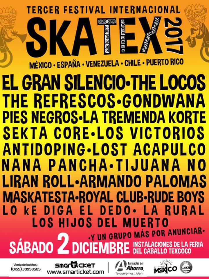 skatex 2017 - cartel oficial - bandas