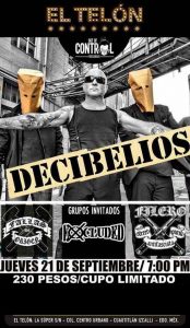 Decibelios en El Telon mexico 2017