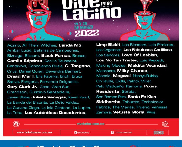 vive latino 2022 - cartel oficial